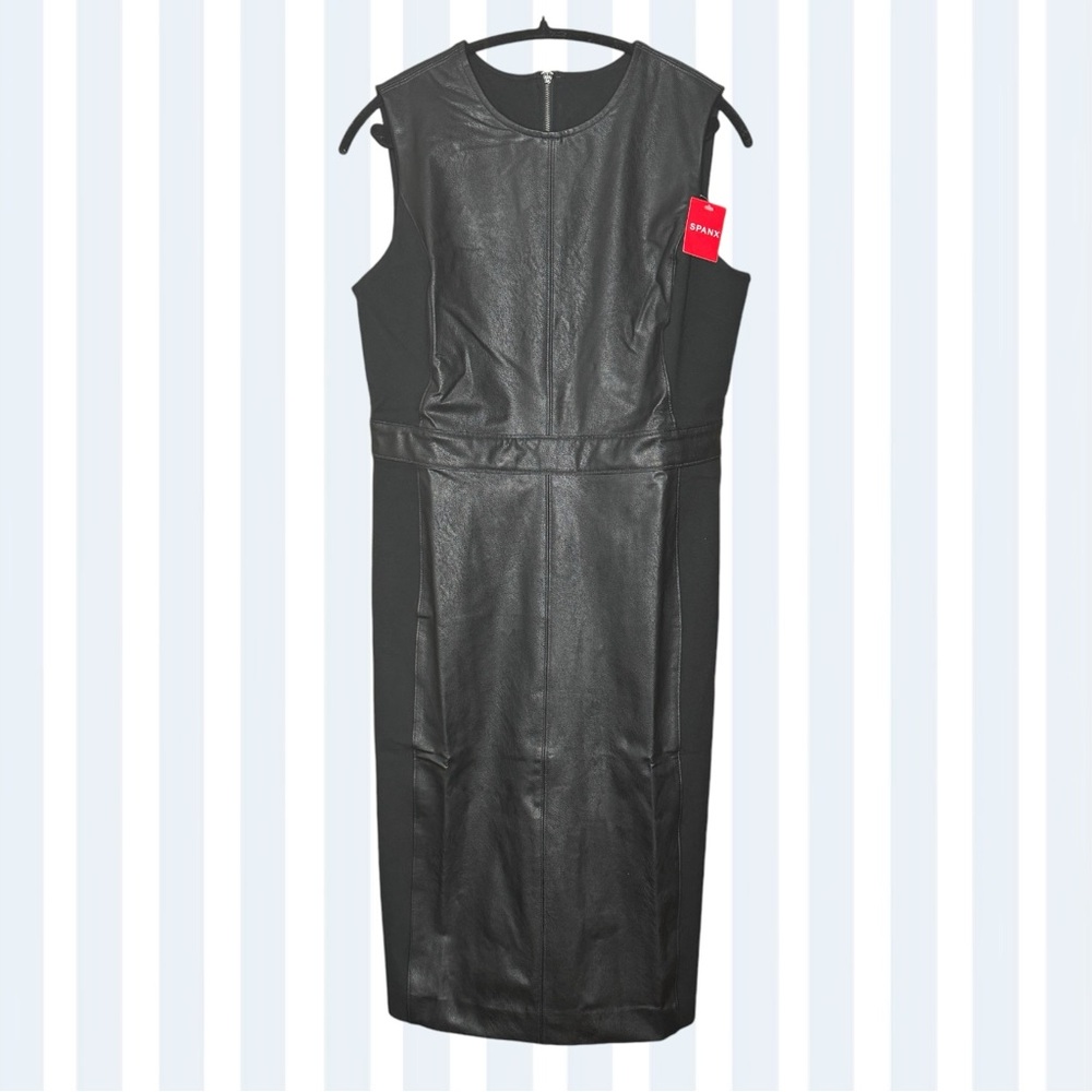 Spanx Mixed Media Sheath Dress size Large